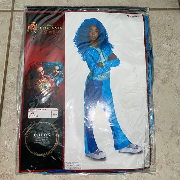GIRLS DISNEY DESCENDANTS 4 RISE OF RED CHLOE CLASSIC COSTUME SIZE L DG125499G - Picture 1 of 3